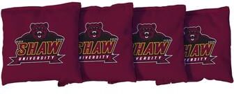 Skip's Garage Shaw University SU Bears Cornhole Bags Red