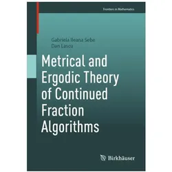 Sebe:Metrical and Ergodic Theory of Con, Fachbücher von Gabriela Ileana Sebe, Dan Lascu