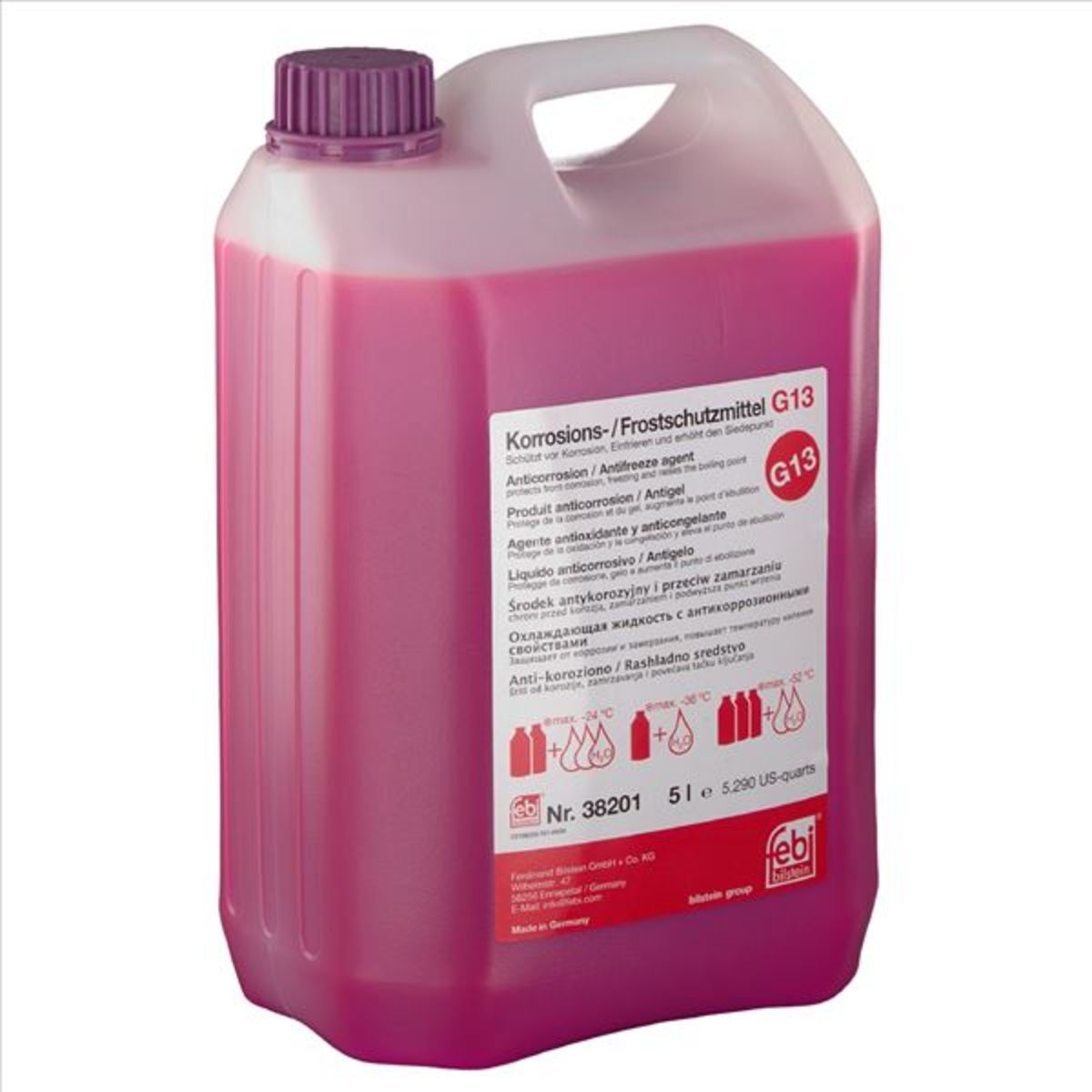 Liquide de refroidissement concentré Typ G13 FEBI BILSTEIN 38201 5L