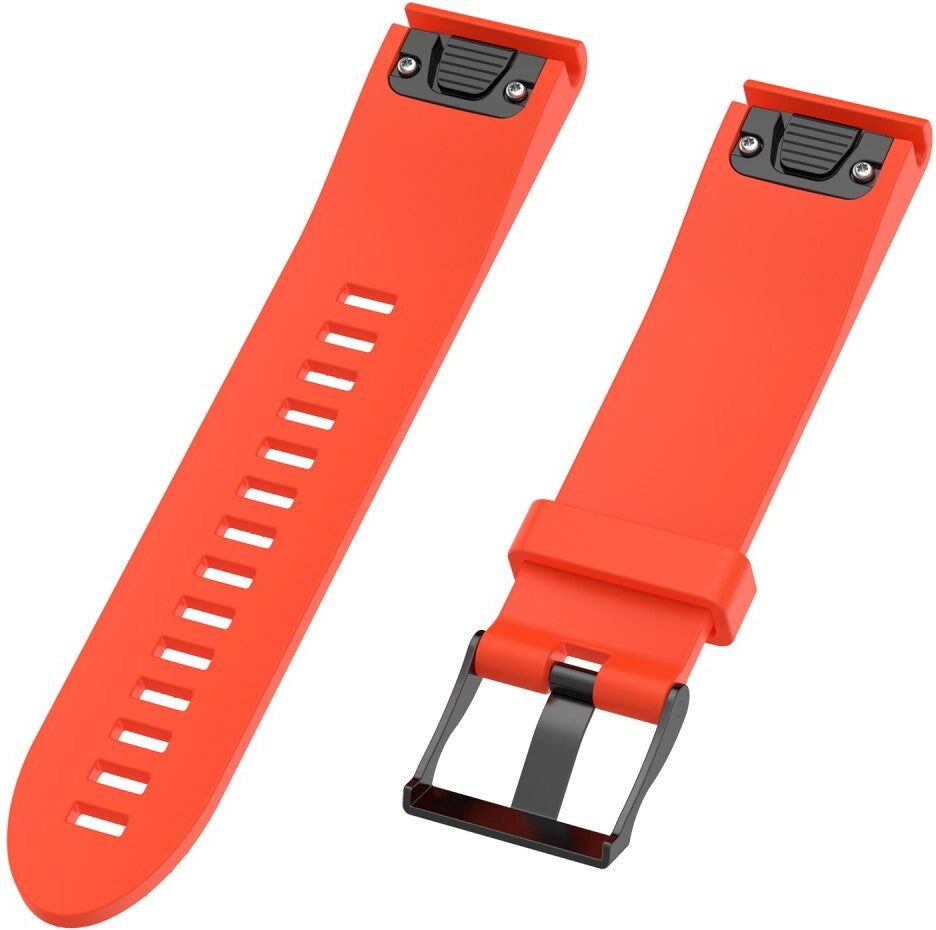 INCOVER Garmin Fenix 6s & 6s Pro / 5s & 5s Plus Riflet Silikone 20mm QuickFit Rem inkl. Stifter - Orange