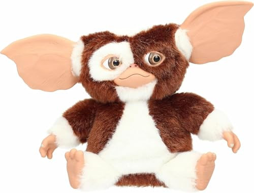 NECA Gremlins Dansende Gizmo Interactieve Pluche Figuur met Geluid, Wit en Bruin, 20 cm