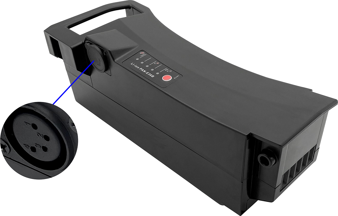 PowerSmart 36V 17Ah Pedelec E-Bike Akku für Gazelle Impulse C8, Impulse EM C7, Impulse EM C7+, Impulse EM C8