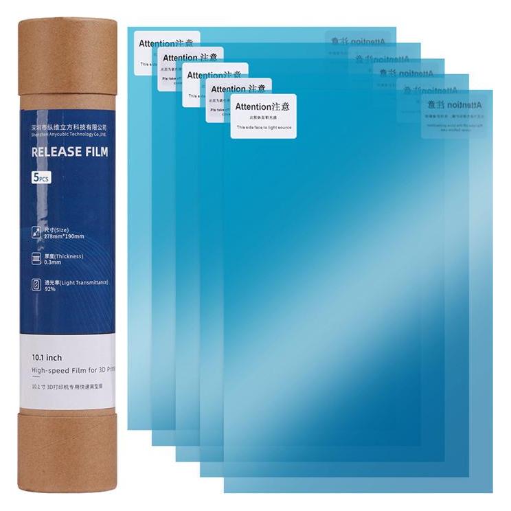Anycubic Schnellwechsel-FEP-Folie für Photon Mono M5s/M5s Pro/M7 Pro/M7 (10,1 Zoll/5 Blatt) (Laborutensilien) (S020160)