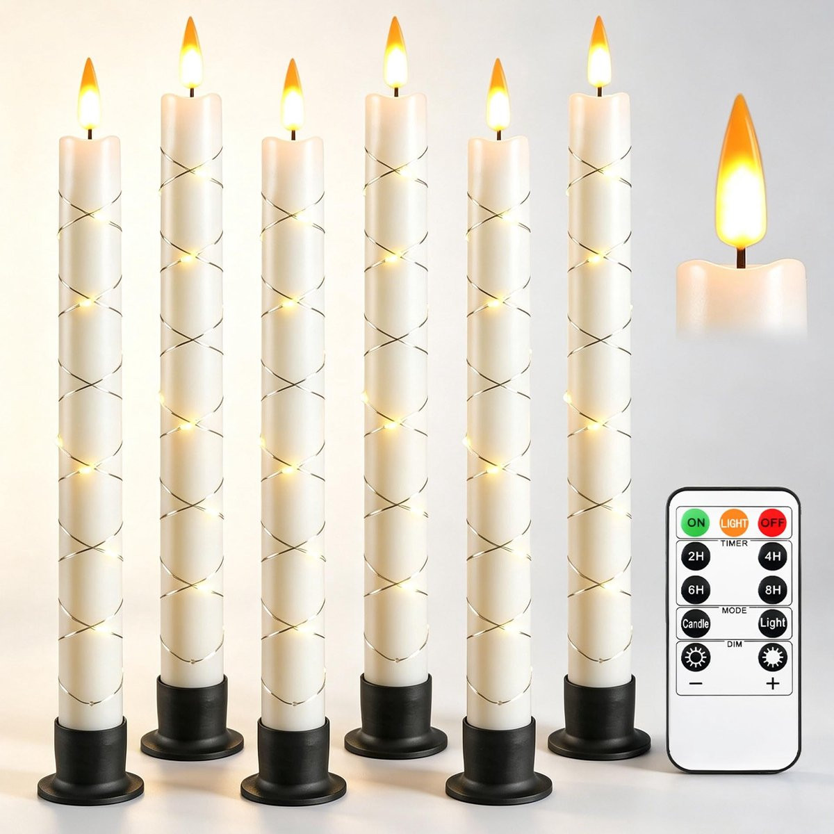 Omgoods LED Flameless Kaarsen met Afstandsbediening