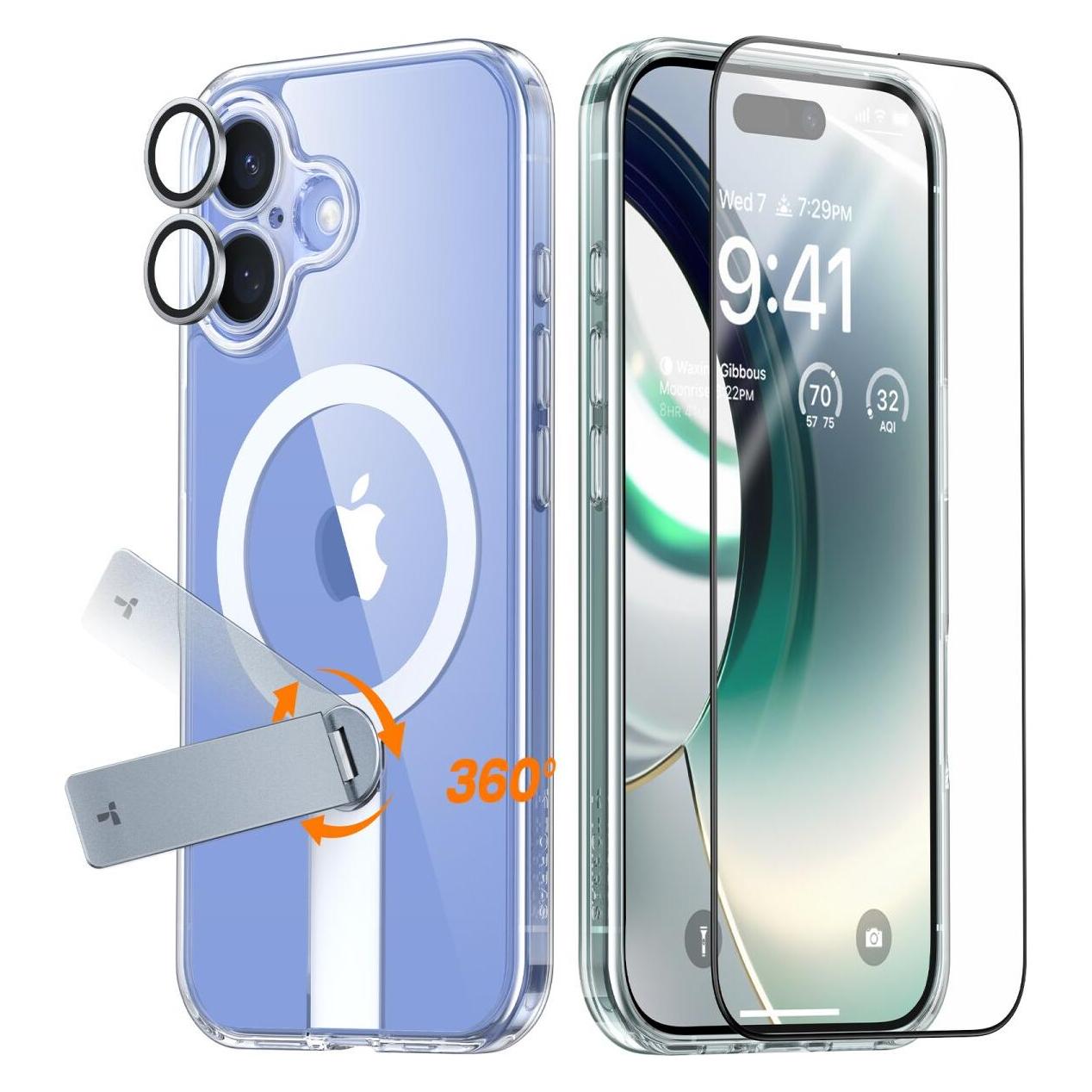 Torras Pstand Spin 3 in 1 Set (Apple iPhone 16) (X00FX1476)