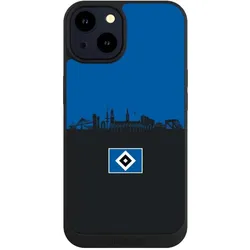 Nivocase Handyhülle für Apple iPhone 14 Hülle NIVOpure Case Schwarz HSV Hamburg Skyline (Apple iPhone 14), Smartphone Hülle, Schwarz