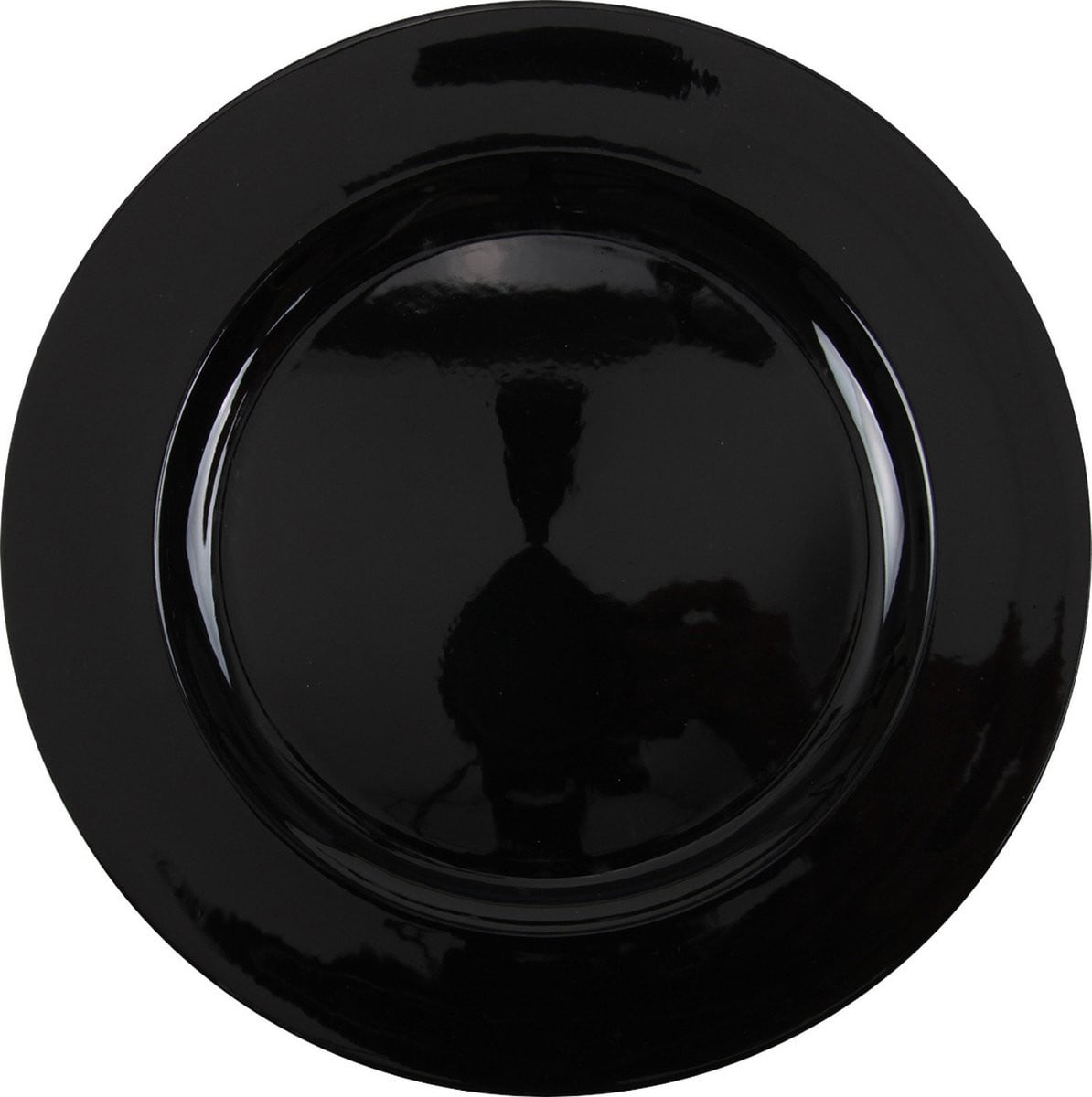 Othmar Decorations Kaarsenbord zwart glimmend D33 cm