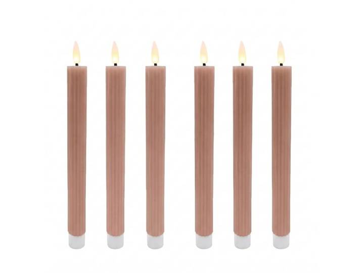 Relaxdays LED Stabkerzen 6er Set