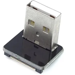 USB 2.0 Typ A Stecker, nach oben gewinkelt, für DIY USB Kabel