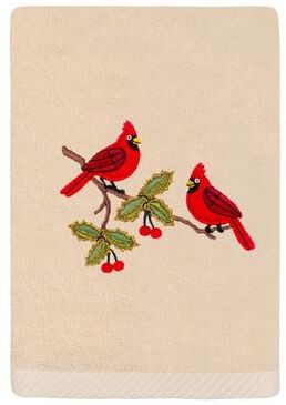 Authentic Hotel and Spa Christmas Red Pair Hand Towel