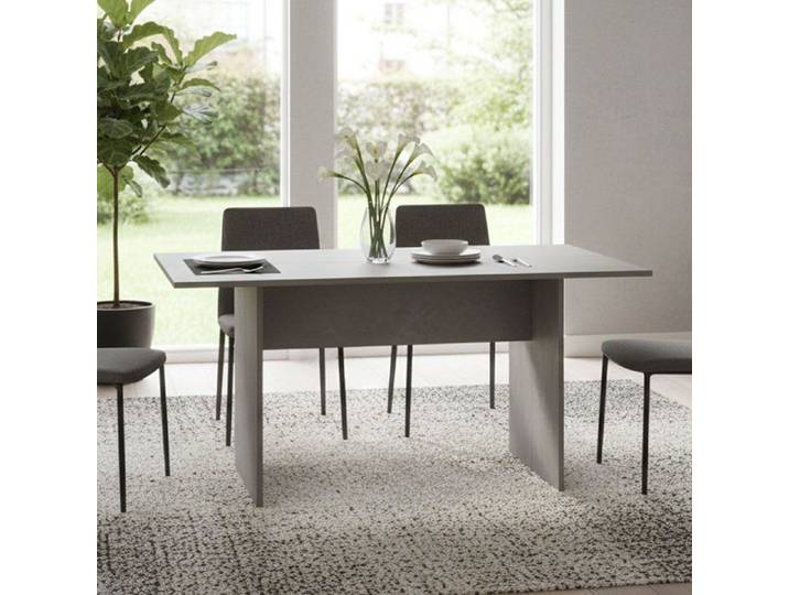 Table console à rallonge Dbaschirott - Dmora - Melaminè - Ciment 120x70h75 cm