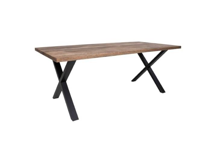 möbelando Esstisch >Montpellier< in Natur, Eiche-Massiv - 95x75x200cm (BxHxT)
