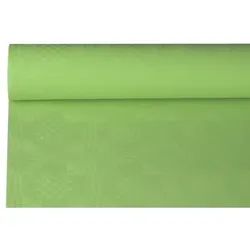 Papstar 12 Rollen Papiertischtuch mit Damastprägung 8 m x 1,2 m olive