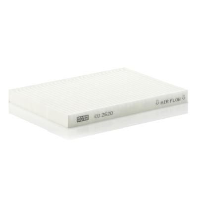 MANN-FILTER Filter, Innenraumluft Fahrzeuginnenraum Fahrerseite CU 2620 für RENAULT