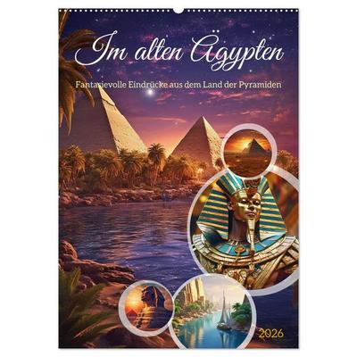 Im alten Ägypten (Wandkalender 2026 DIN A2 hoch), CALVENDO Monatskalender