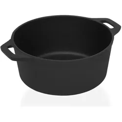 vidaXL Luttermoor, Pfanne + Kochtopf, Schwarz