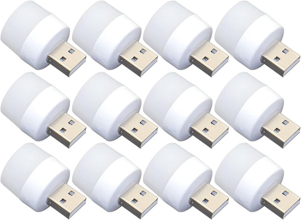 Mini LED Nachtlampje met USB-aansluiting voor de slaapkamer en woonkamer