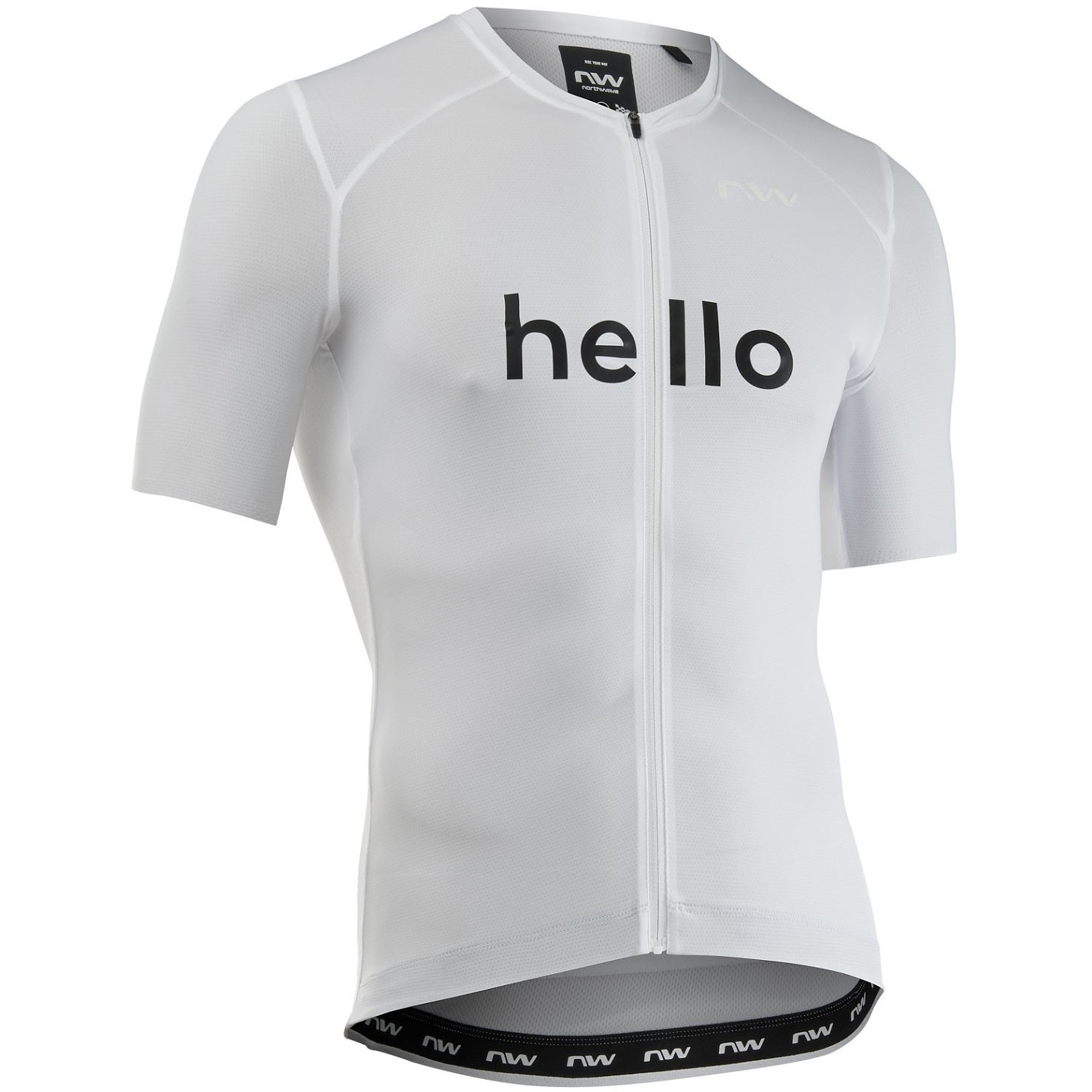 Northwave Blade Hello Goodbye Trikot Herren Radtrikots weiss Größe S Rennrad Schnell trocknend