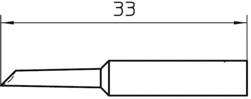 Weller XNT GW Lötspitze abgeschrägt 45° Spitzen-Größe 2mm Spitzen-Länge 33mm Inhalt 1St.