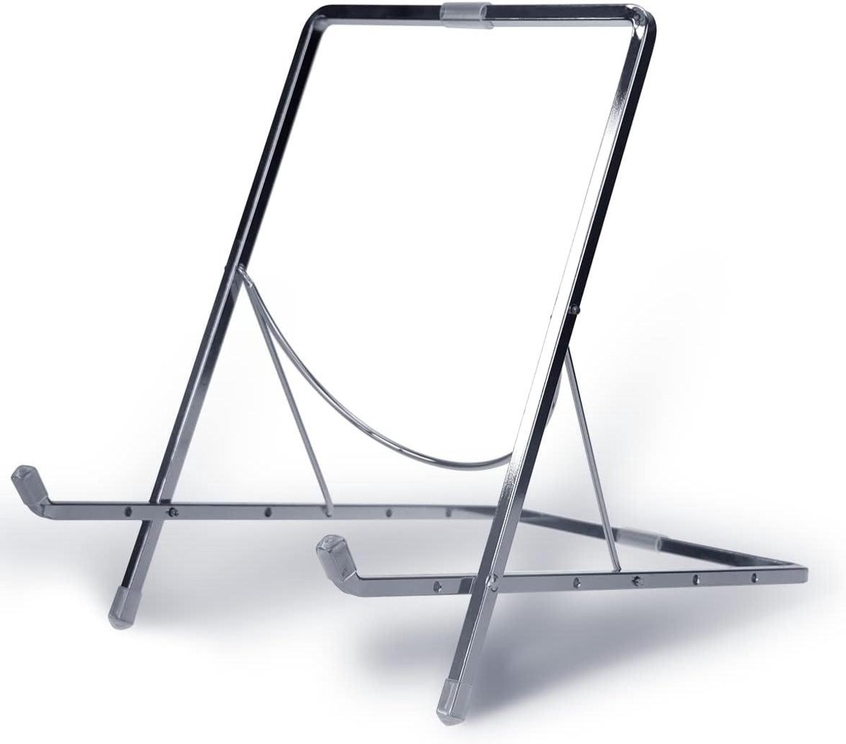 Zilveren displaystandaard van ijzer voor 9 inch fotolijsten