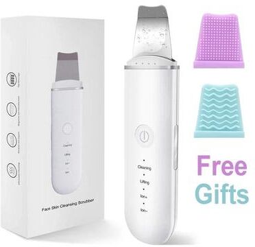 Inspired Finds Ultrasonic Skin Scrubber Face Spatula For Deep Cleansing & Blackhead Removal Ultrasonic Skin Scrubber Face Spatula For Deep Cleansing & Blackhead Removal