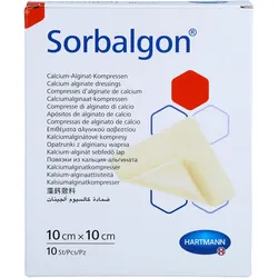 Sorbalgon Kompressen 10x10cm 10 ST