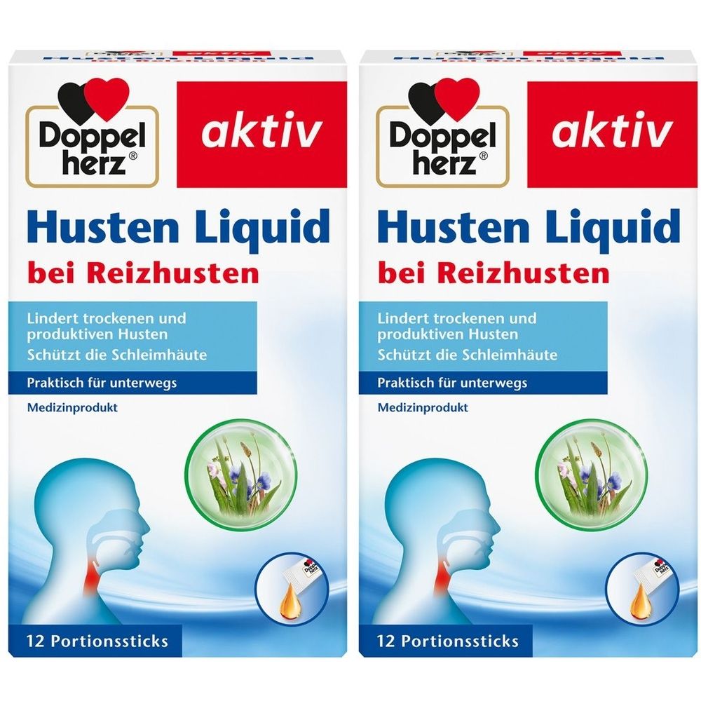Doppelherz Husten Liquid Sticks 2x 2x12 St Sirup