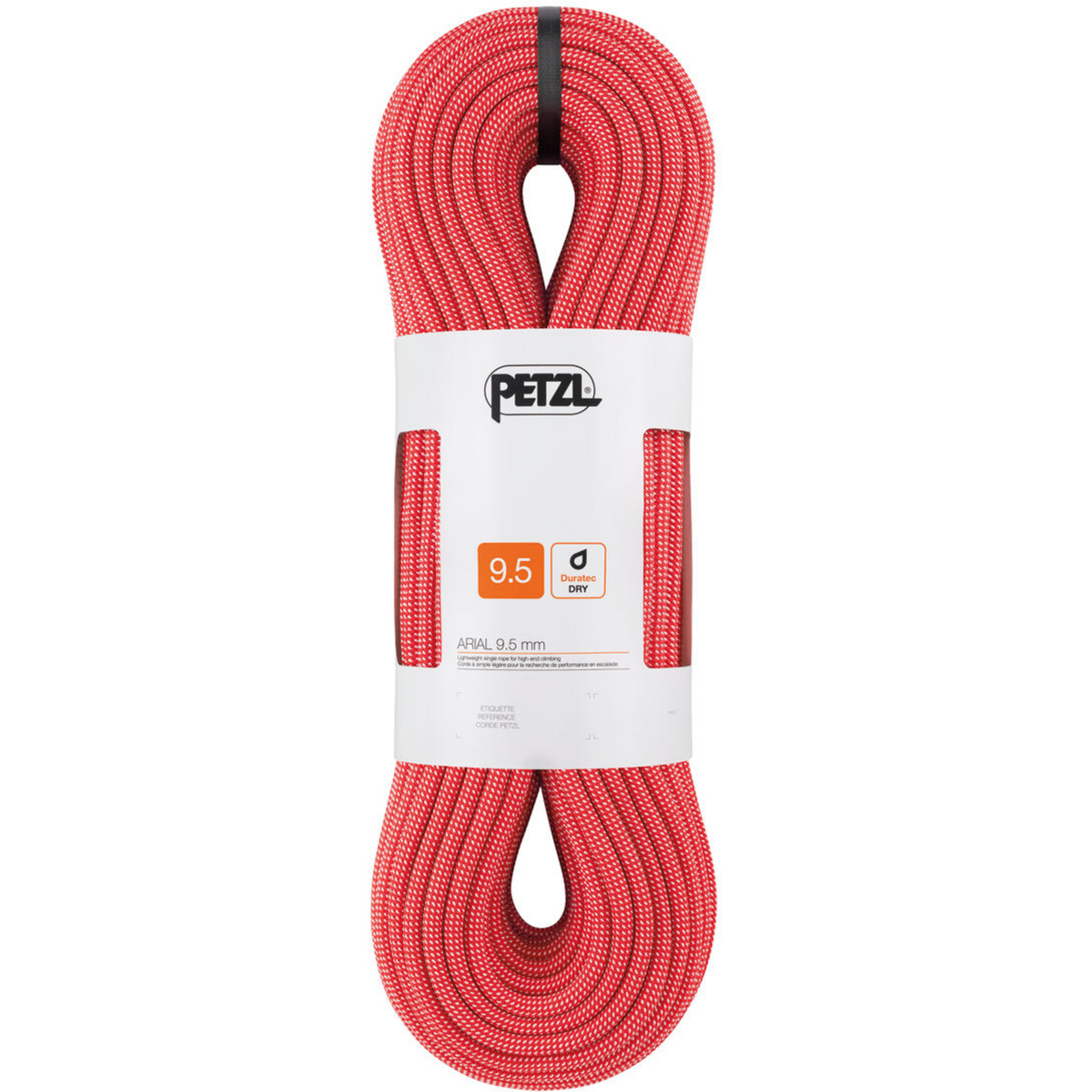 Petzl Arial 9,5mm Einfachseil Kletterseile rot Größe 80M Alpinklettern | Sportklettern