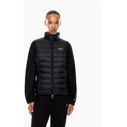 EA7 für Damen. 7W000472_AF12477 Faltbare gepolsterte Weste Core schwarz (M), Lässig, Polyamid