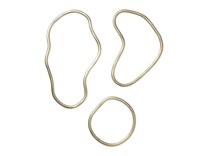Ferm Living - Pond Untersetzer, Messing (3er-Set)
