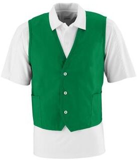 Augusta Sportswear 2145 Vest in Kelly size Large   Cotton/Polyester Blend