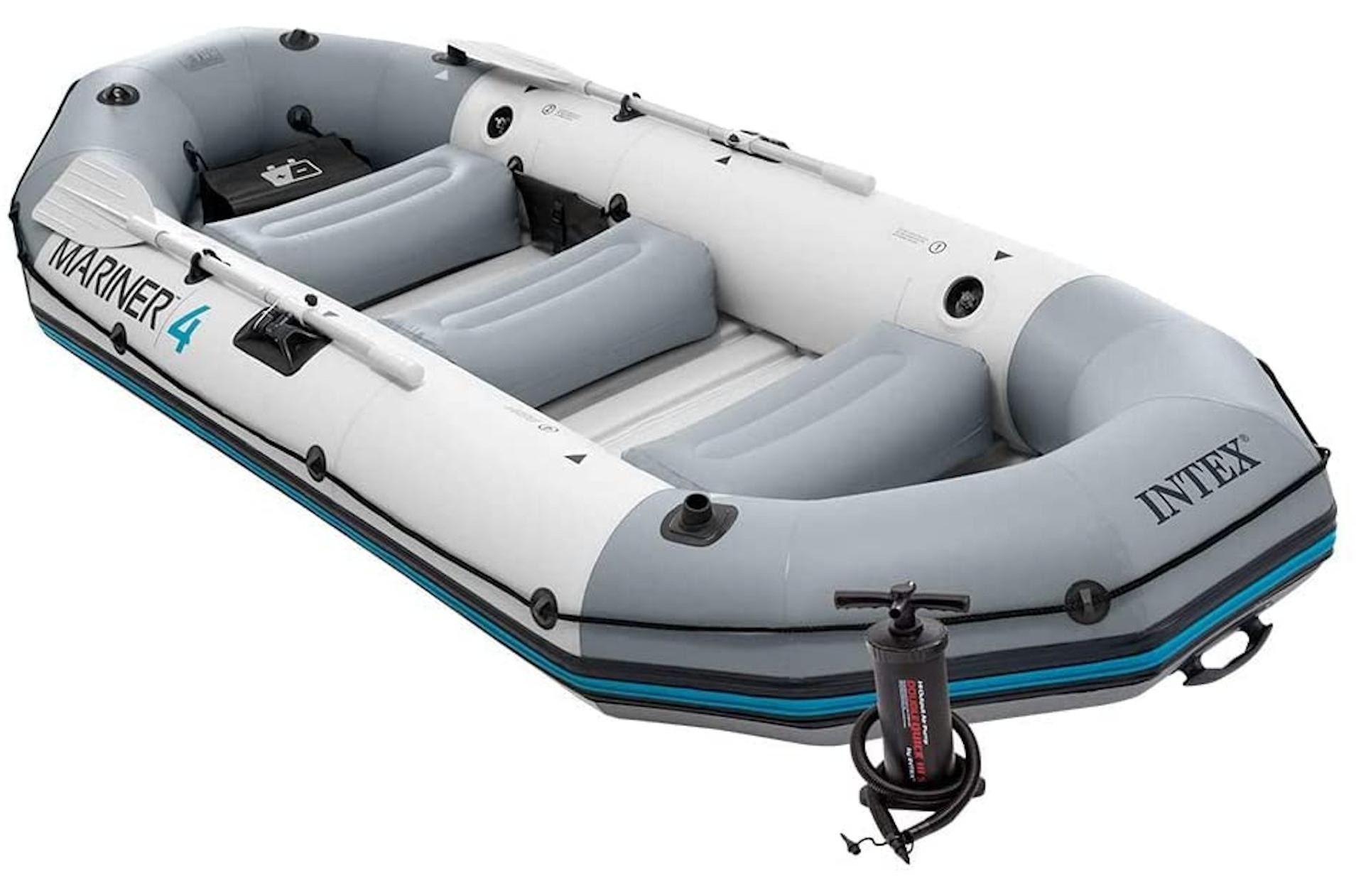 INTEX 68376NP - Schlauchboot-Set - Mariner 4 (inkl. Paddel u. Pumpe)
