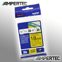 Brother P-Touch Band TZe-641 schwarz auf gelb 18mm / 8m laminiert