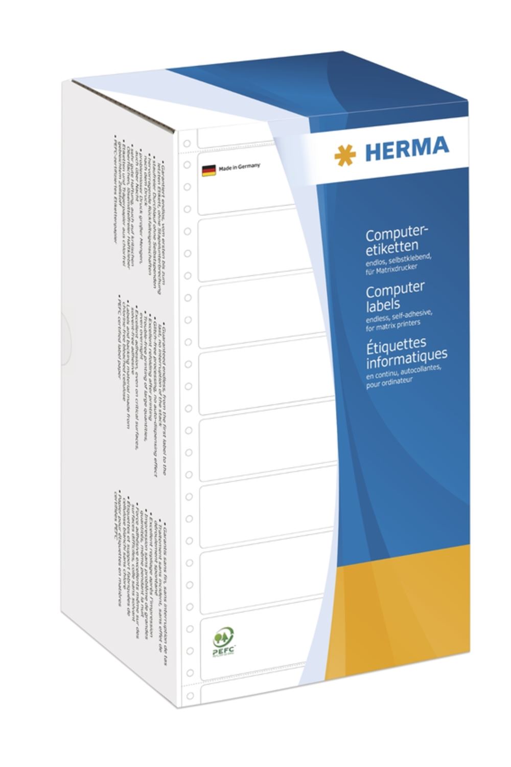 Herma 8292 weiß Computeretiketten 14.7x99.2 cm (3000 Stück)