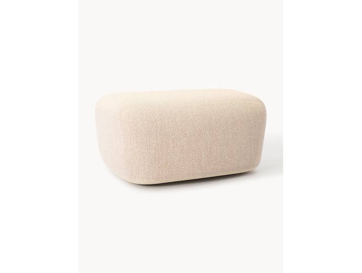 Großer Bouclé-Sofa-Hocker Wolke