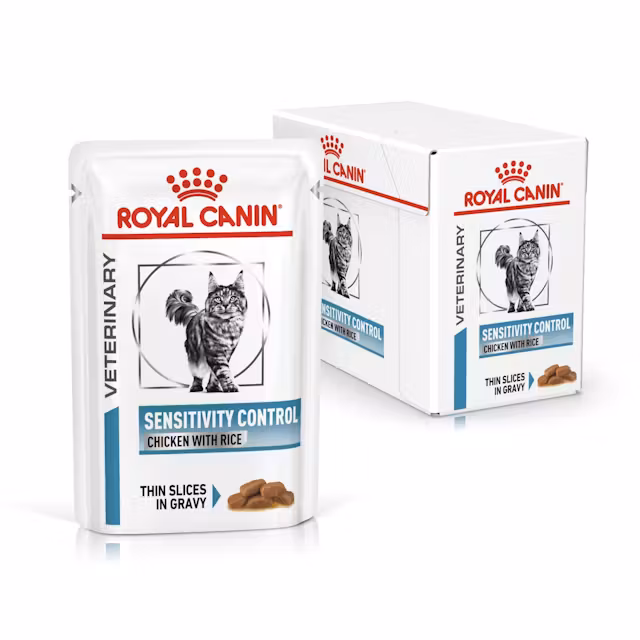 Royal Canin Sensitivity Control Huhn mit Reis dünne Scheiben in Soße 12 x 85g