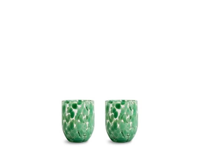 Byon Verres Messy 30 cl lot de 2 Vert