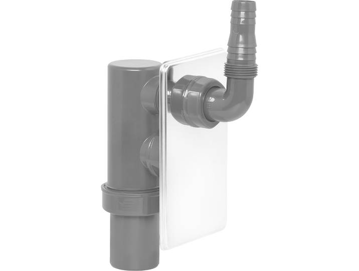 Siphon CORNAT REZYKLAT Maschinen-Unterputz-Geruchverschluss , grau, Polycarbonat (Rezyklat), Siphons, Siphon, 1 x 40, 19 - 23, aus Recycling Kunststoff