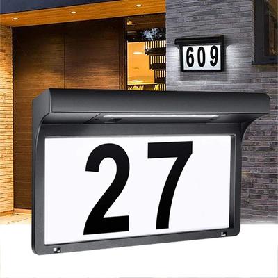 BrightMark Solar House Number Light Waterproof LED Address Sign Wall Lamp BrightMark Solar House Number Light Waterproof LED Address Sign Wall Lamp