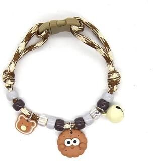 Uplift Essentials Fashion Braided Pet Necklace With Lucky Bell style G