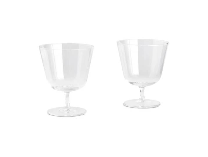HAY Verres à boire Curve Stem lot de 2 Clear