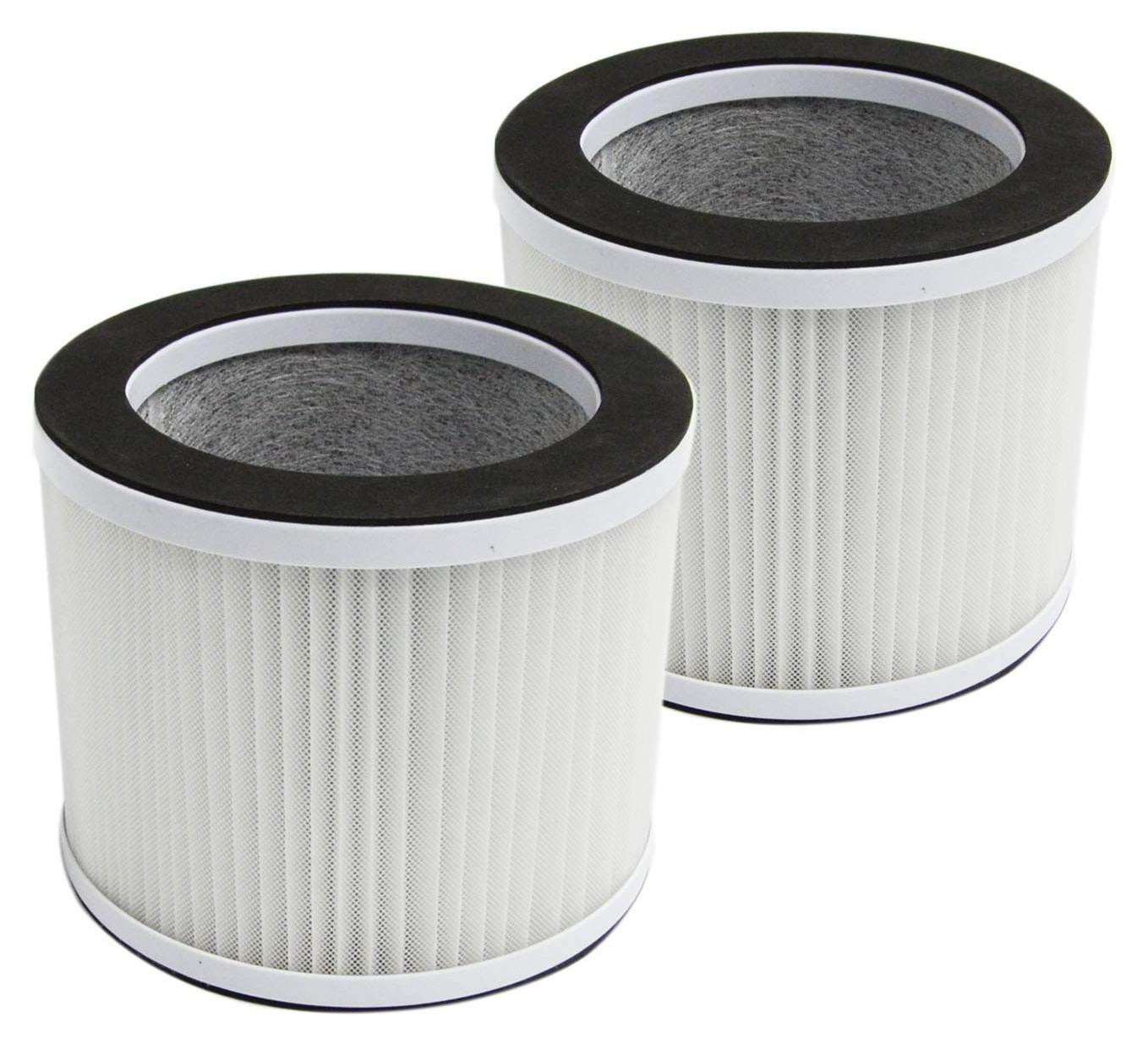 Elzusha 3-in-1 HEPA Filters Set voor Diverse Luchtreinigers, 2-Pack