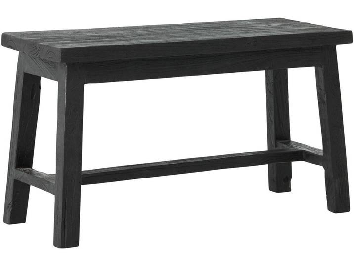 Must Living Sitzbank Trinity aus Teakholz, Schwarz