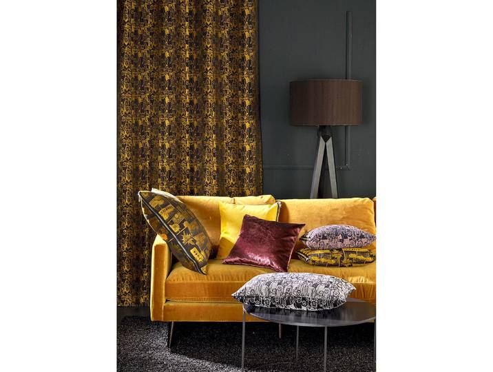 Coussin Comic Laiton/Laiton 45 x 45cm Tissu