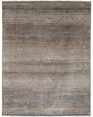 Amer Rugs Abeli Kaho Hand-Knotted Natural Handspun Silk Area Rug
