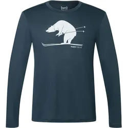 Super Natural, Herren, Funktionsshirt, Ski Karl (XL), Blau