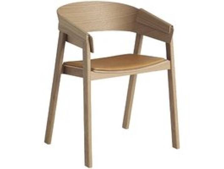 Muuto - Cover Stuhl mit Lederpolster