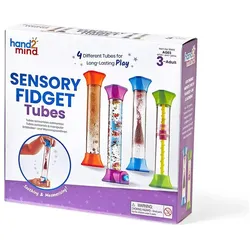 Hand2mind Sensory Fidget Tubes, Set of 4