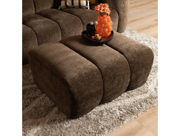 Bronx71 Hocker Luca Chenille mocha