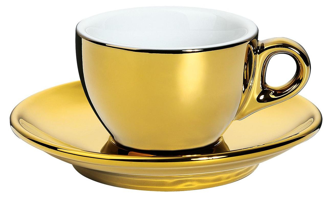 Cilio espressotassen ROMA goud set van 6